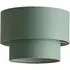 Jodie 2 Tier Ceiling Drum Lamp Shade - Green, Linen