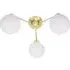 Jonah 3 Arm Globe Flush LED Ceiling Light - Brushed Gold