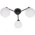 Jonah 3 Arm Globe Flush LED Ceiling Light - Matt Black