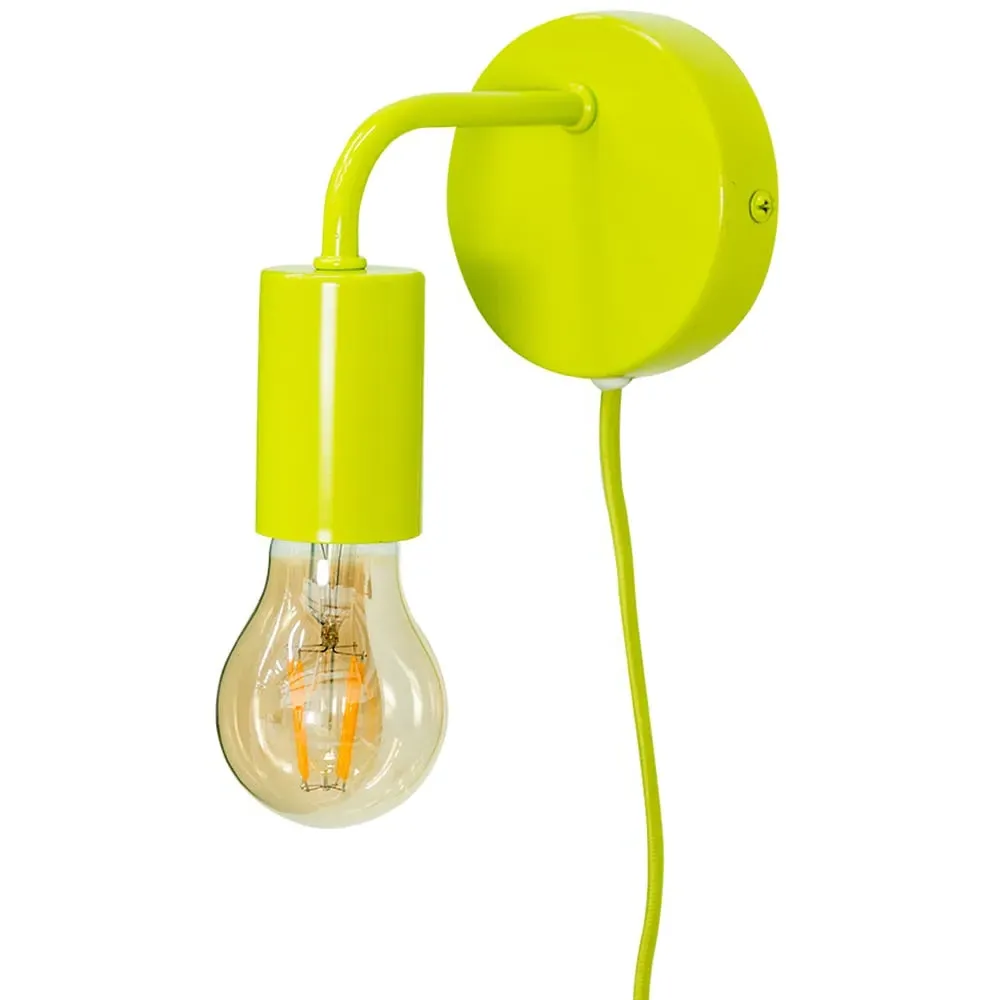 Jordy Plug-in LED Wall Light - Green image