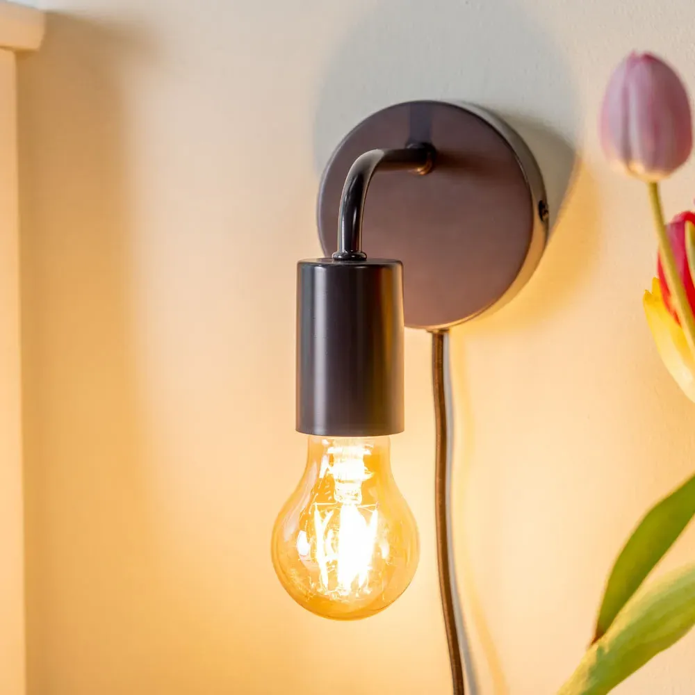 Jordy Plug-in LED Wall Light - Grey