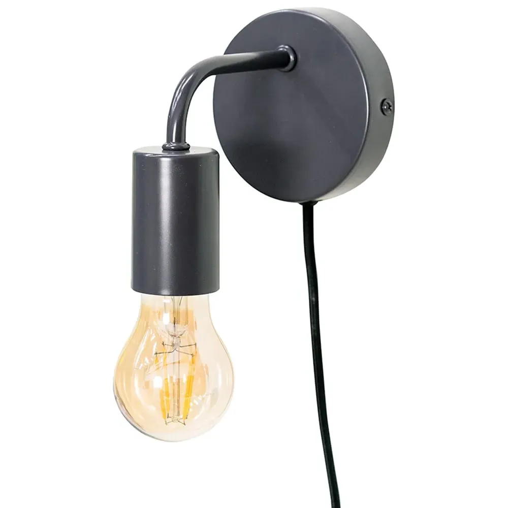 Jordy Plug-in LED Wall Light - Grey