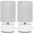 Kaia Ceramic LED Table Lamp 2 Pack - Grey