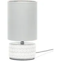 Kaia Ceramic LED Table Lamp - Grey