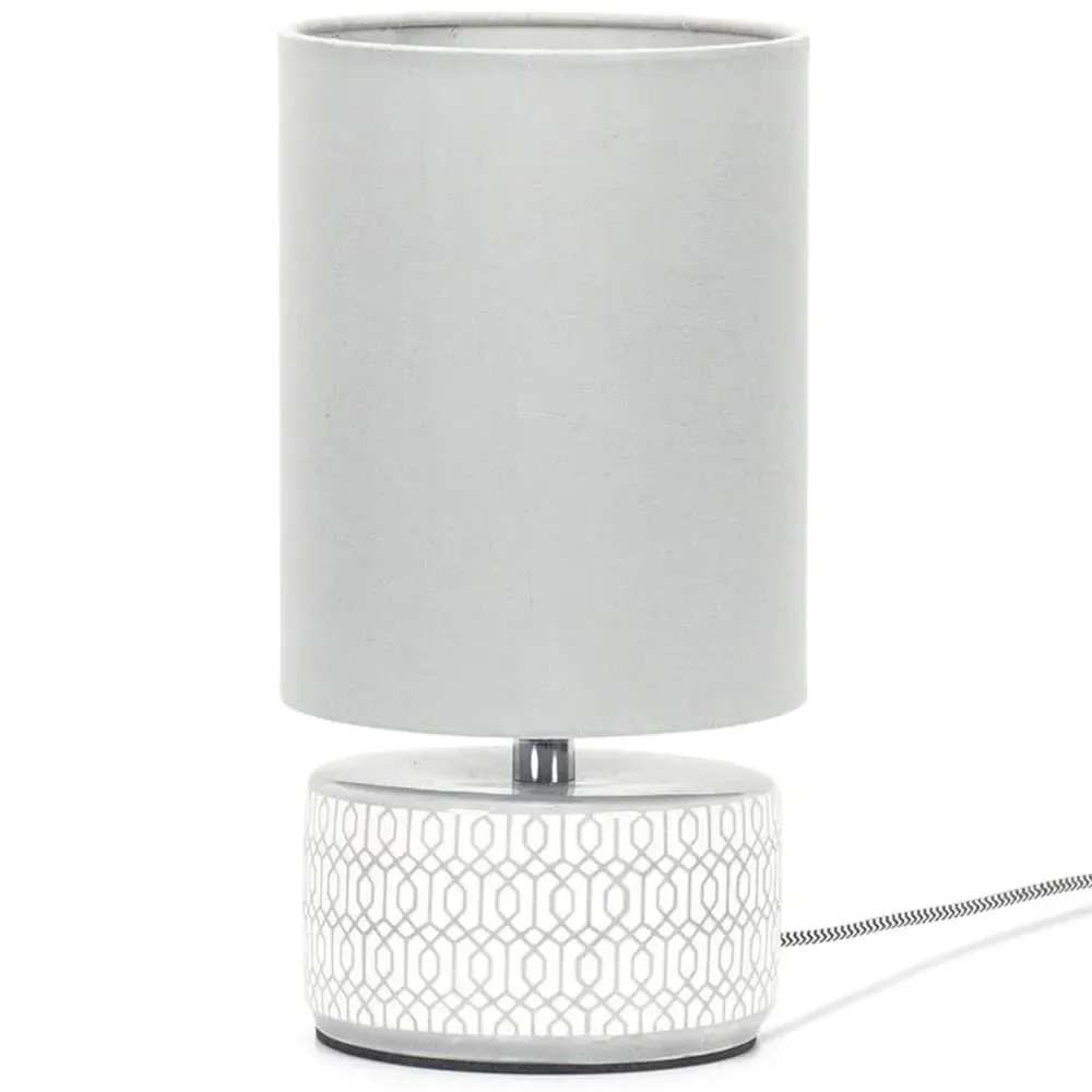 Kaia Ceramic LED Table Lamp - Grey image