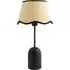 Kaiden Dome Table Lamp with Scallop Trim Shade - Black