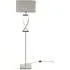 Katniss Crossover LED Floor Lamp - Silver, Metal