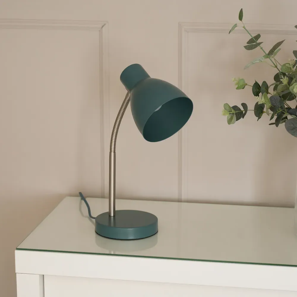 Keela Adjustable LED Desk Lamp - Blue, Metal