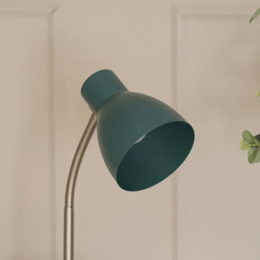 Keela Adjustable LED Desk Lamp - Blue, Metal