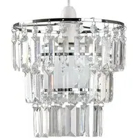 Kelsks 3-Tier Pendant Light Shade - Silver, Acrylic
