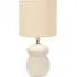 Kendal Drum Shade LED Table Lamp - Beige, Ceramic