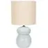 Kendal Drum Shade LED Table Lamp - Blue, Ceramic