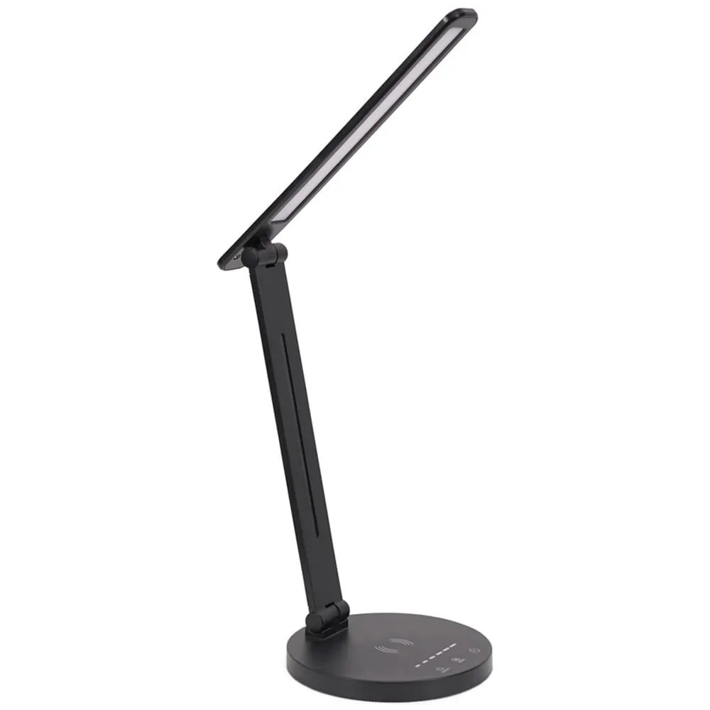Kiko Dimmable LED Table Lamp with Wireless Charging - Black image
