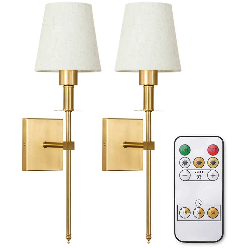 Kincaid LED Wall Light 2 Pack - Gold, Metal
