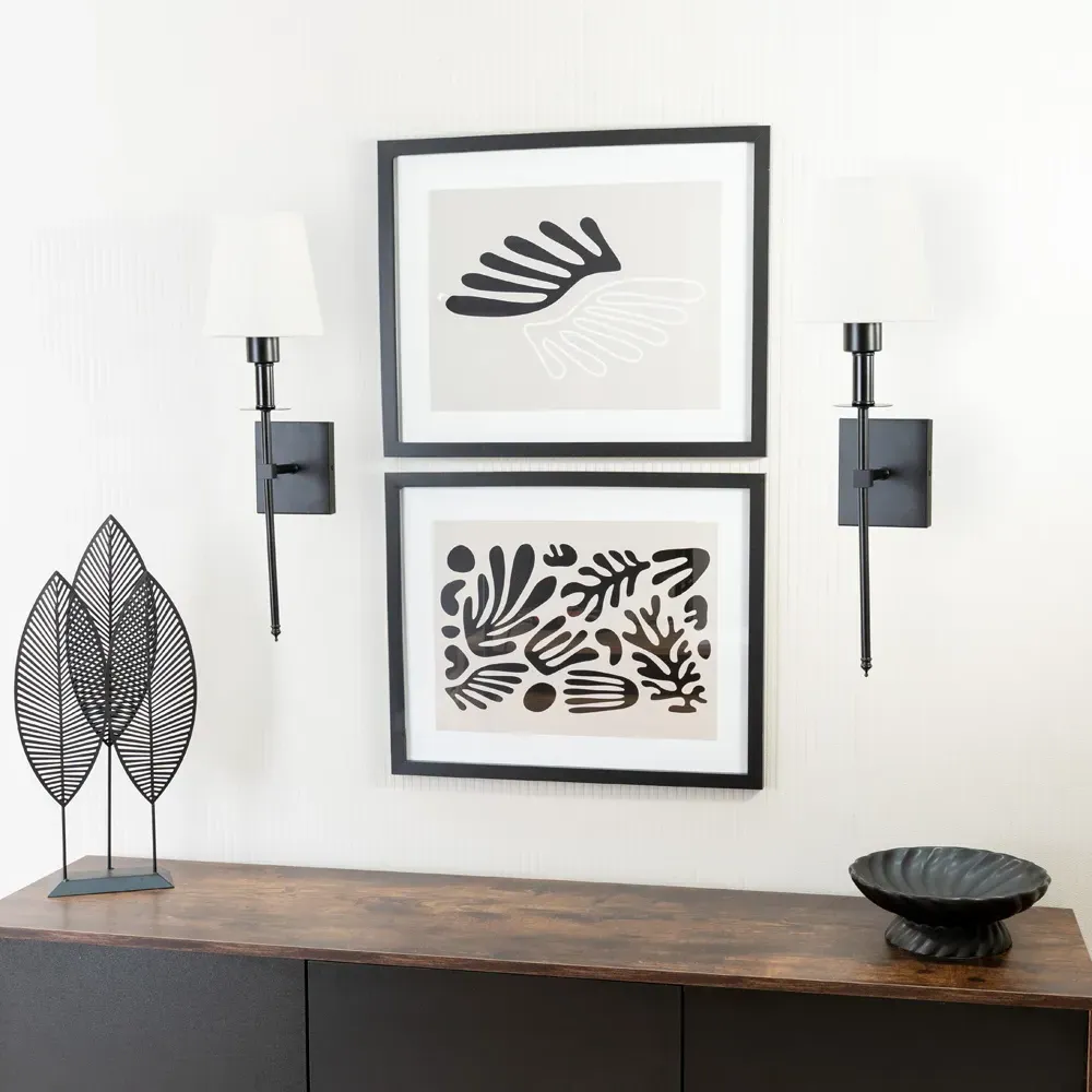 Kincaid Rechargeable LED Wall Light 2 Pack - Black