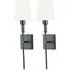 Kincaid Rechargeable LED Wall Light 2 Pack - Black
