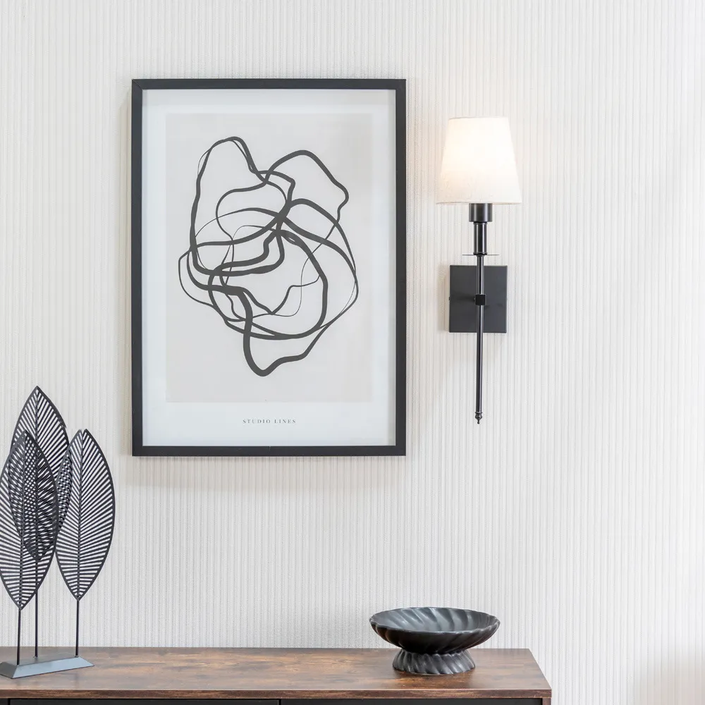 Kincaid Rechargeable Wall Light with Shade - Black