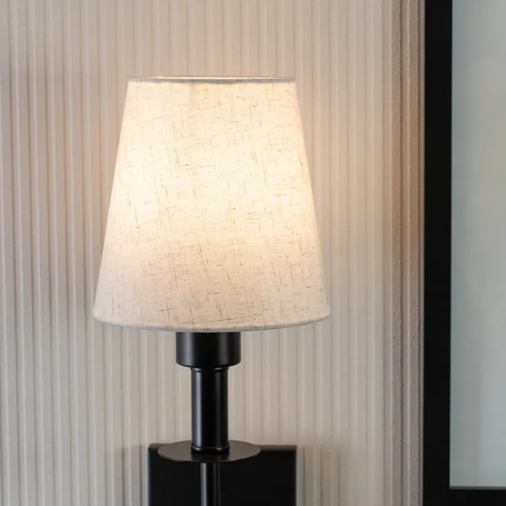 Kincaid Rechargeable Wall Light with Shade - Black