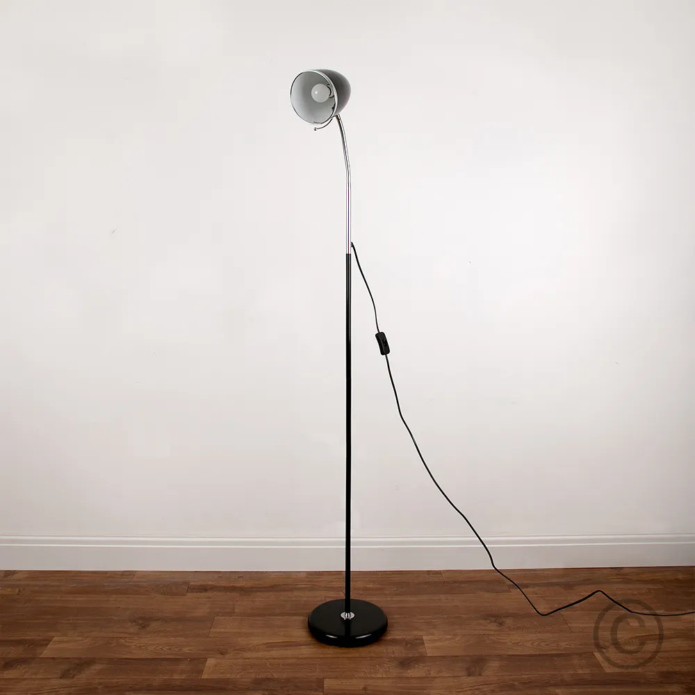 Kuppel Flexi Neck Floor Lamp - Black
