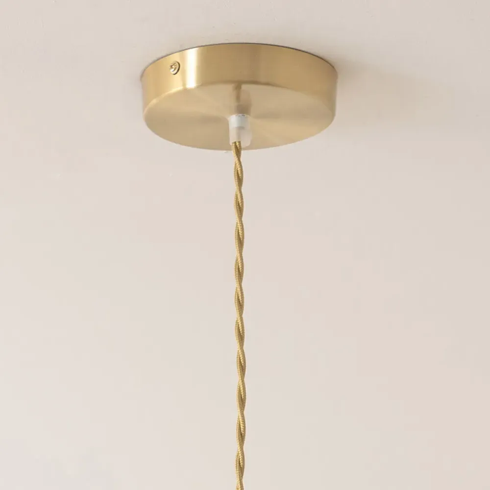 Lane 5 Tier Ceiling Pendant Lamp Shade - Clear Glass, Gold