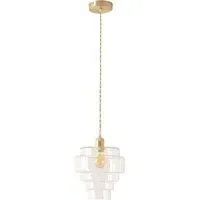 Lane 5 Tier Ceiling Pendant Lamp Shade - Clear Glass, Gold