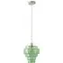 Lane 5 Tier Ceiling Pendant Lamp Shade - Green Glass, Chrome