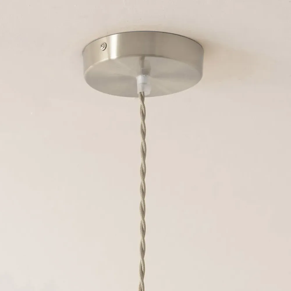 Lane 5 Tier LED Ceiling Pendant Light - Clear Glass, Chrome