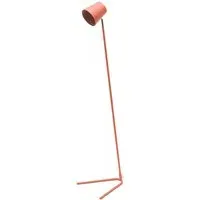 Lark Slimline LED Floor Lamp - Coral Peach, Metal