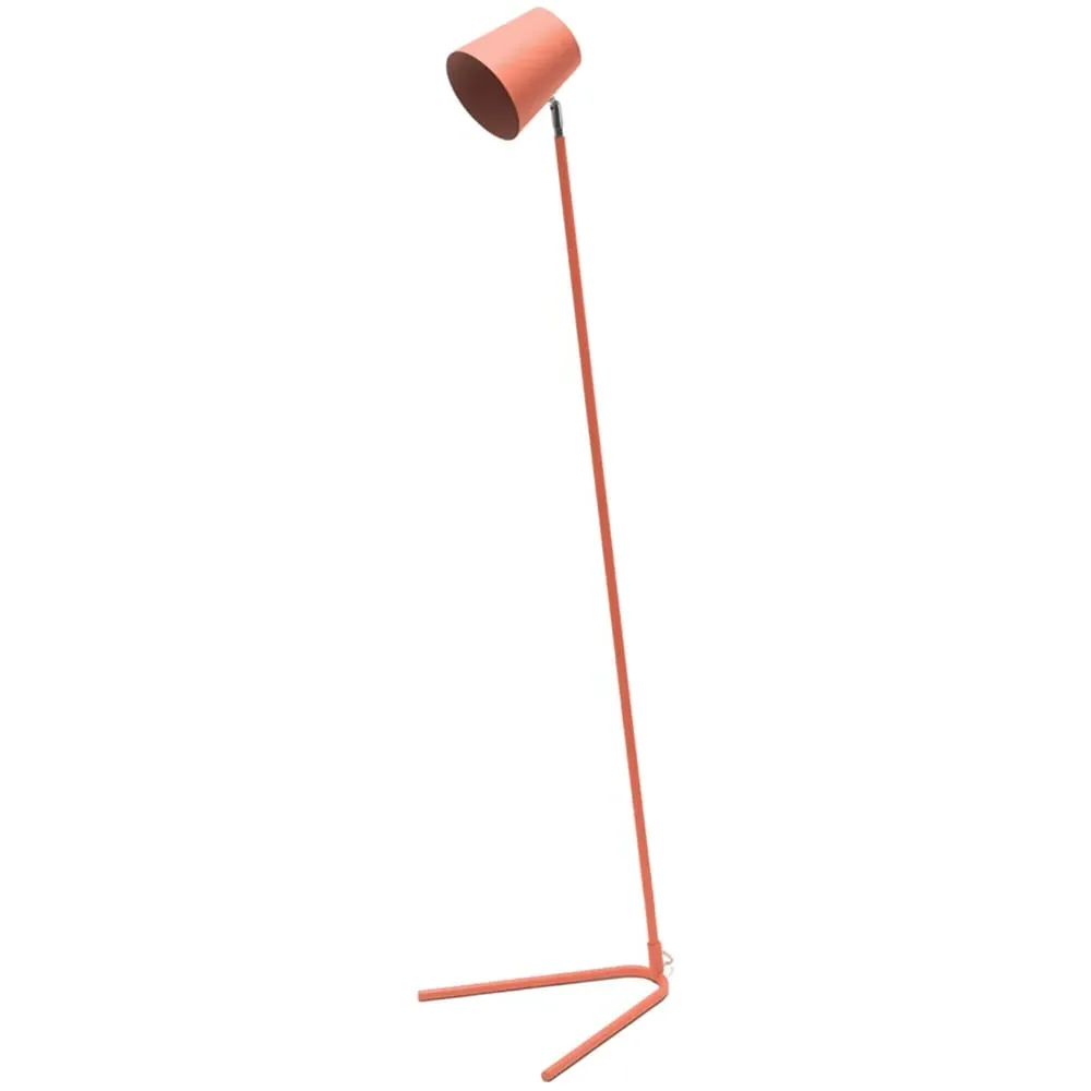Lark Slimline LED Floor Lamp - Coral Peach, Metal image