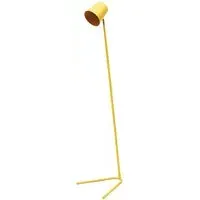 Lark Slimline LED Floor Lamp - Mustard Yellow, Metal