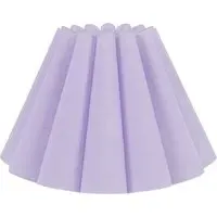 Lauren Pleated Scallop Lamp Shade - Lilac, Linen-Look