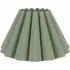 Lauren Pleated Scallop Lamp Shade - Sage Green, Linen-Look