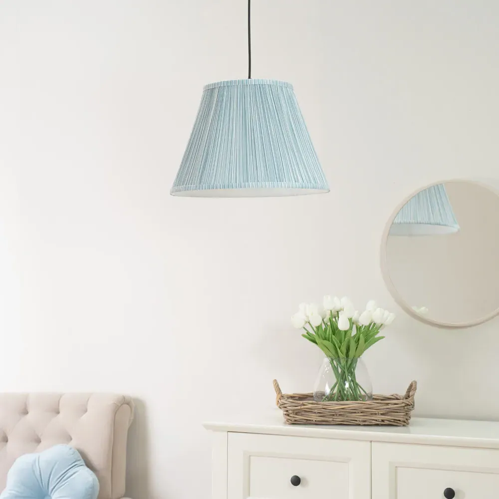 Laurenne Large Lamp Shade - Blue, Fabric