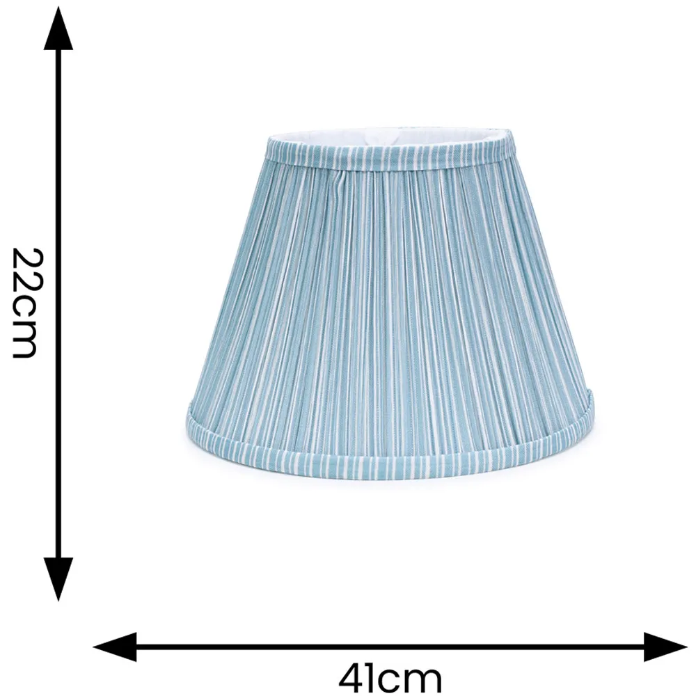 Laurenne Large Lamp Shade - Blue, Fabric