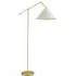 Layla Adjustable Floor Lamp with Linen Shade - Gold