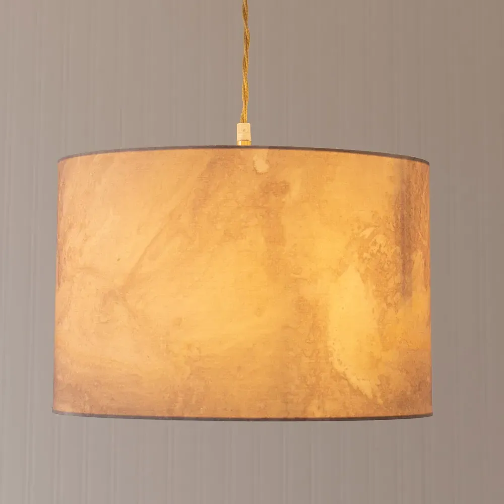 Leanne Drum Ceiling Pendant Lamp Shade - Multi, Fabric