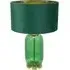 Leigh LED Table Lamp - Forest Green, Velvet
