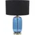 Leigh Reni Drum Shade LED Table Lamp - Black, Glass