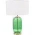Leigh Reni LED Table Lamp - Forest Green, Glass