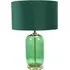 Leigh Reni LED Table Lamp - Green, Velvet