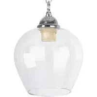 Lewis Bell Shaped Ceiling Pendant Shade - Clear Glass