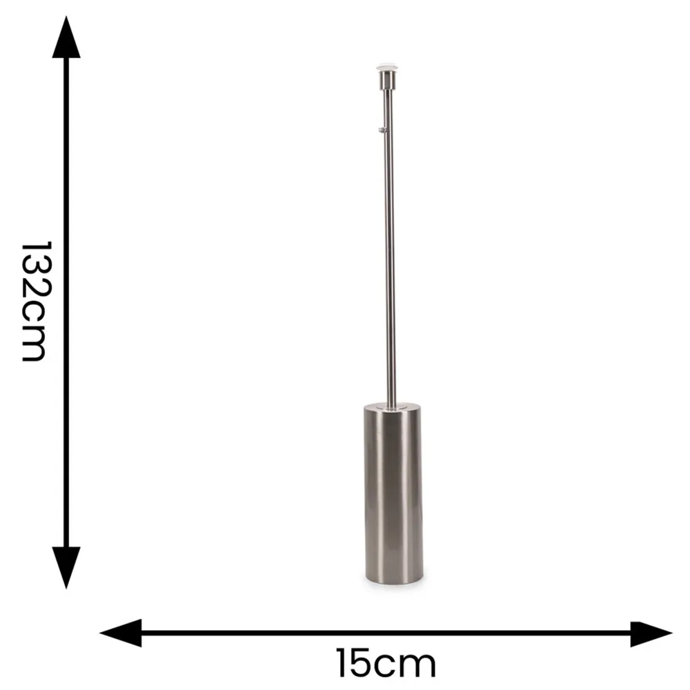 Lexy Dimmable Floor Lamp Base - Chrome