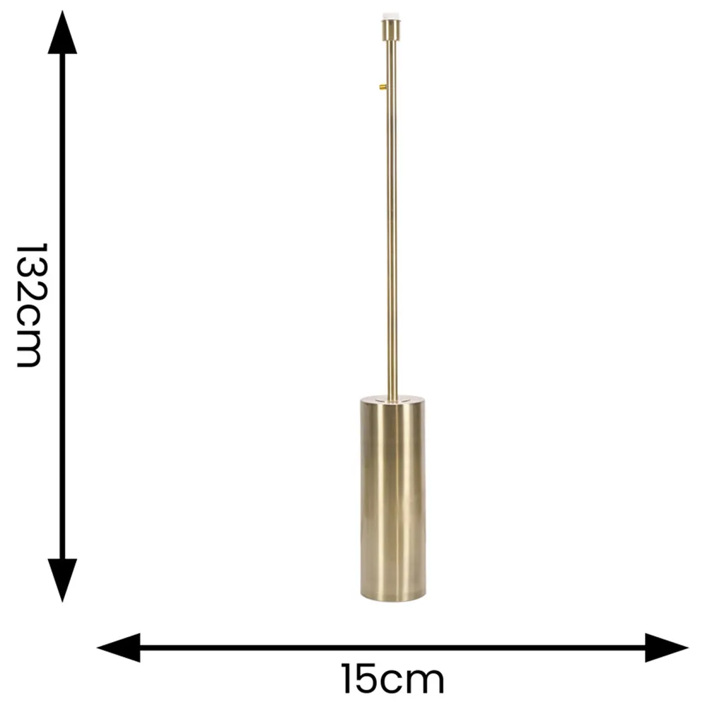 Lexy Dimmable Floor Lamp Base - Gold, Antique Brass