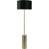 Lexy Dimmable LED Floor Lamp - Black Velvet, Gold