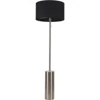 Lexy Drum Shade LED Floor Lamp with Dimmer - Black, Chrome
