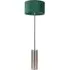 Lexy Drum Shade LED Floor Lamp with Dimmer - Forest Green, Chrome