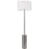 Lexy Drum Shade LED Floor Lamp with Dimmer - White, Chrome