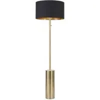 Lexy Reni LED Floor Lamp with Dimmer - Black, Antique Brass