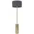 Lexy Reni LED Floor Lamp with Dimmer - Charcoal Grey, Antique Brass