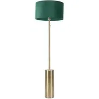 Lexy Reni LED Floor Lamp with Dimmer - Forest Green, Velvet